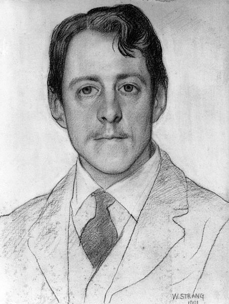 Portrait of Laurence Binyon by William Strang, 1901